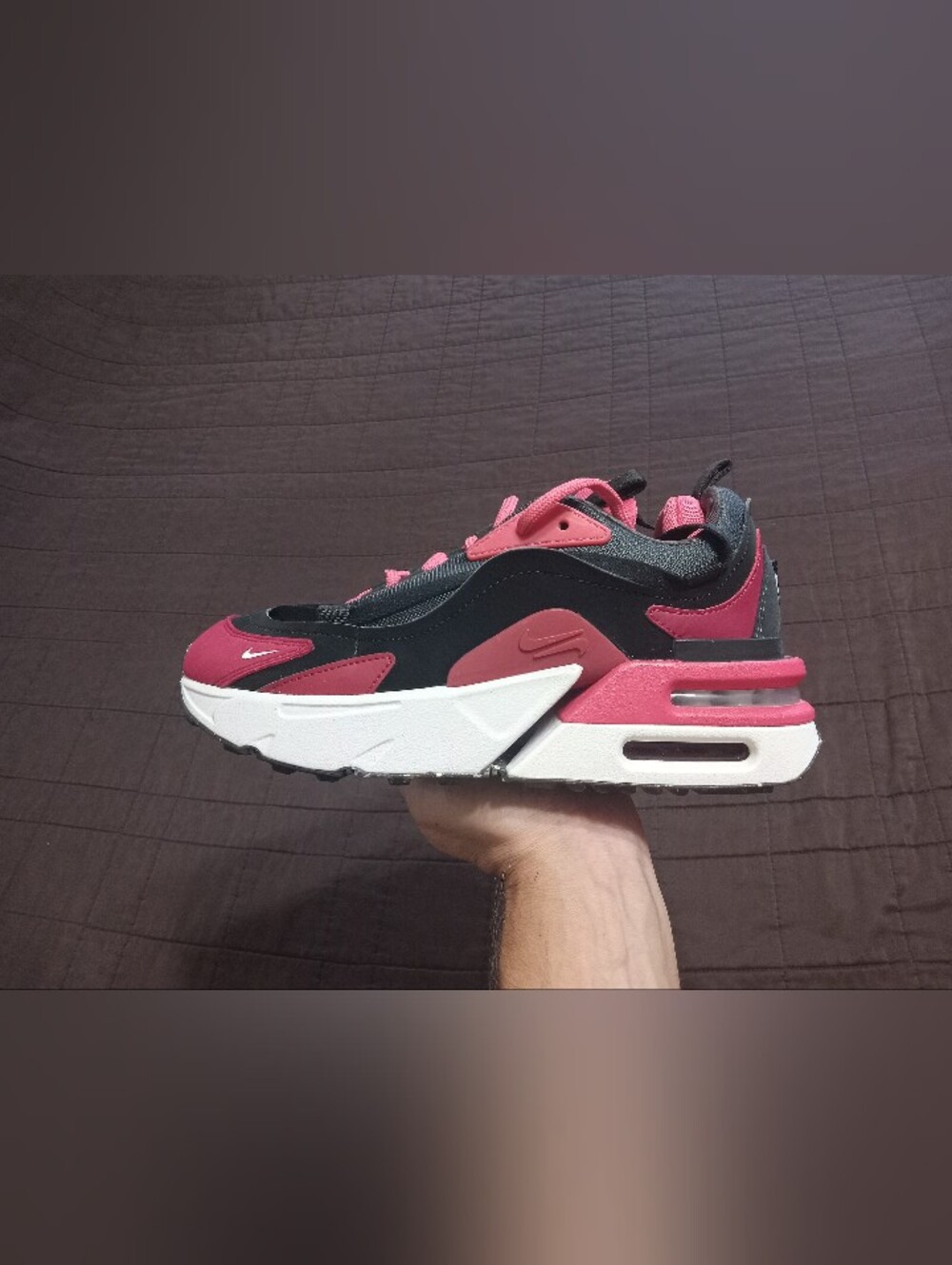 Nike Air Max Furyosa Womens 8 Shoes Sneakers Pink Red Black Athletic Running Jog